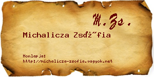 Michalicza Zsófia névjegykártya