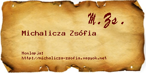 Michalicza Zsófia névjegykártya